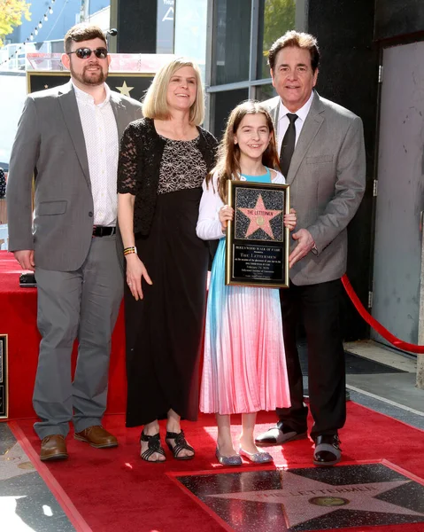 Los Angeles Lut Rob Gulack Rodzina Ceremonii Lettermen Star Hollywoodzkiej — Zdjęcie stockowe