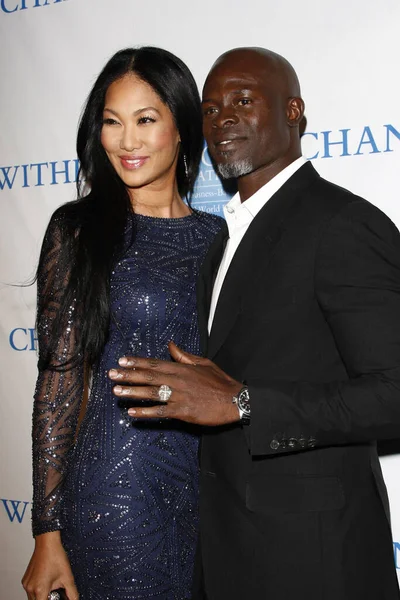Los Angeles Dec Kimora Lee Djimon Hounsou Alla Terza Prestazione — Foto Stock