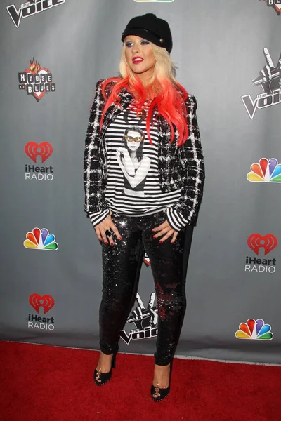 Los Ángeles Nov Christina Aguilera Evento Voice Temporada Top Casa — Foto de Stock