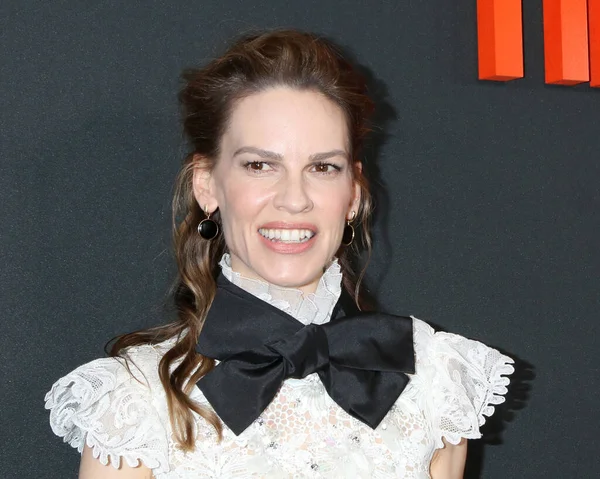 Los Angeles Marzec Hilary Swank Premierze Polowania Arclight Hollywood Marca — Zdjęcie stockowe