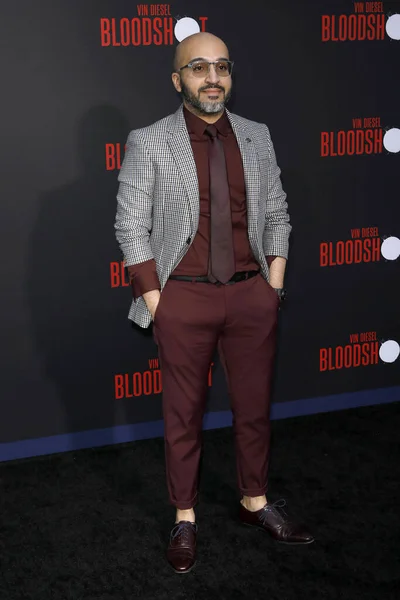 Los Angeles Mar Dinesh Shamdasani Bloodshot Premiere Village Theater March — Stock Photo, Image