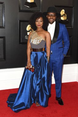 Los Angeles - 26 Ocak 2020 Grammy Ödülleri 'nde Gene Moore, Lashanna Moore - Staples Center' a 26 Ocak 2020 'de Los Angeles, Ca