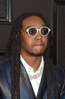 LOS ANGELES - JAN 26:  Takeoff at the 2020 Grammy Awards - Arrivals at the Staples Center on January 26, 2020 in Los Angeles, CA