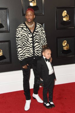 LOS ANGELES - JAN 26:  YG, Harmony Jackson at the 2020 Grammy Awards - Arrivals at the Staples Center on January 26, 2020 in Los Angeles, CA