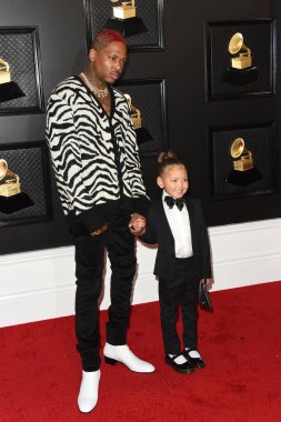 LOS ANGELES - JAN 26:  YG, Harmony Jackson at the 2020 Grammy Awards - Arrivals at the Staples Center on January 26, 2020 in Los Angeles, CA
