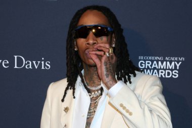 LOS ANGELES - JAN 25:  Wiz Khalifa at the Clive Davis Pre-GRAMMY Gala at the Beverly Hilton Hotel on January 25, 2020 in Beverly Hills, CA