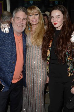 LOS ANGELES - FEB 7:  Ron Russell, Laurene Landon, Reilley Perrins at the 