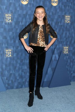 LOS ANGELES - JAN 8:  Olivia Edward at the ABC TCA Winter Press Tour at the Langham Hotel on January 8, 2020 in Pasadena, CA