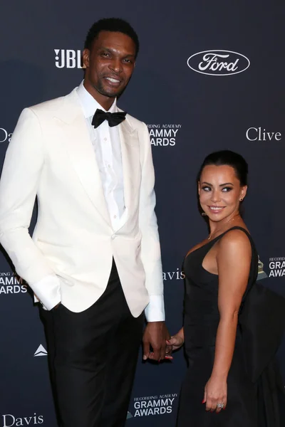 Los Ángeles Enero Chris Bosh Adrienne Williams Gala Pre Grama — Foto de Stock