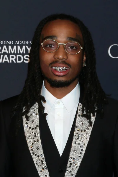 Los Angeles Jan Quavo Clive Davis Pre Grammy Gala Beverly — Stockfoto