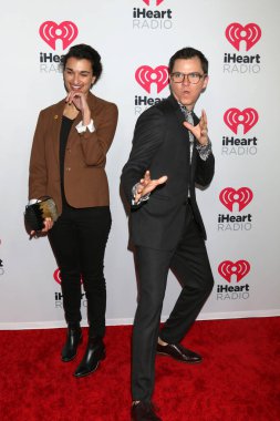 LOS ANGELES - JAN 17:  Menaka Wilhelm, Sanden Totten at the 2020 iHeartRadio Podcast Awards at the iHeart Theater on January 17, 2020 in Burbank, CA