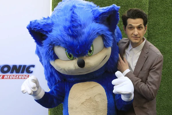 Los Angeles Jan Ben Schwartz Sonic Hedgehog Family Day Event — Stock Photo, Image