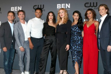 LOS ANGELES - AUG 4:  Scott Wolf, Riley Smith, Tunji Kasim, Maddison Jaizani, Kennedy McMann, Leah Lewis, Alvina August, Alex Saxon at the CW's Summer TCA All-Star Party at the Beverly Hilton Hotel on August 4, 2019 in Beverly Hills, CA