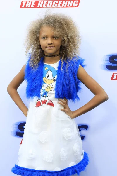 Los Angeles Jan Zuri Miles Sonic Hedgehog Family Day Event — 스톡 사진