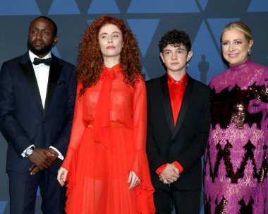 LOS ANGELES - OCT 27: Byron Bowers, Alma Har El, Noah Jupe, Daniela Taplin Lundberg Dolby Tiyatrosu 'ndaki Vali Ödülleri' nde 27 Ekim 2019, Los Angeles, CA