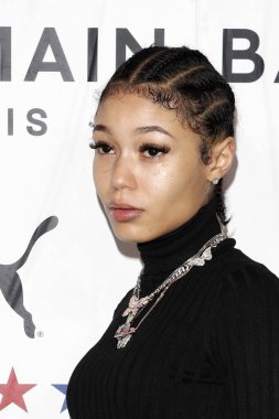 Los Angeles - 21 Kasım 2019 'da Los Angeles, Los Angeles' ta Cara Delevingne 'La Launch Organizasyonu ile birlikte kurulan' Puma x Balmain 'de Coi Leray