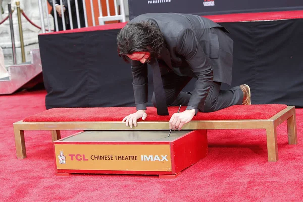 Los Angeles Mai Keanu Reeves Keanu Reeves Hand Foot Print — Photo