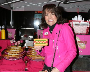LOS ANGELES - 23 Şubat 2017 'de TCL Çin Tiyatrosu 6 Lobisindeki 14. Yıllık Medya Karşılama Merkezi' nde Pink 'in Sosisli Sandviçleri' nden Gloria Pink