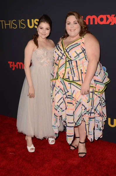 Los Angeles Września Hannah Zeile Chrissy Metz Pokazie Premierowym Paramount — Zdjęcie stockowe