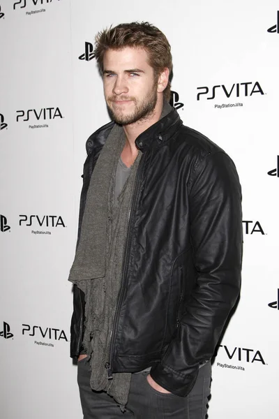 Los Angeles Feb Liam Hemsworth Sony Playstationae Bemutatja Vita Hordozható — Stock Fotó