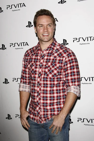 Los Angeles Feb Scott Porter Sony Playstationae Unveils Vita Portable — Stock Photo, Image