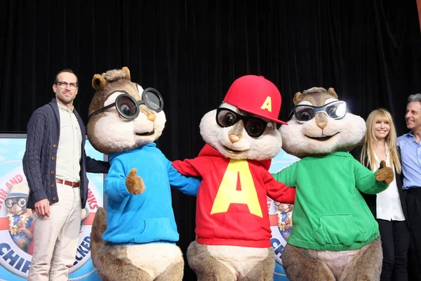 Los Angeles Nov Jason Lee Alvin Chipmunks Alvin Chipmunks Hand — Foto Stock