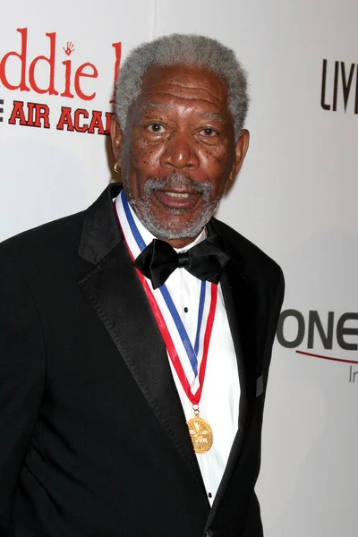 Los Angeles Jan Morgan Freeman Щорічній Церемонії Живих Легенд Авіації — стокове фото