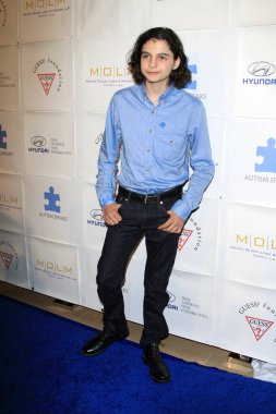LOS ANGELES - 26 Kasım 2012 'de Beverly Hilton Oteli' ndeki Otizm Mavi Jean Ball 'da Max Burkholder