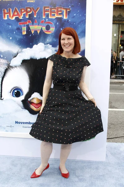 Los Angeles November Kate Flannery Bei Der Happy Feet Two — Stockfoto