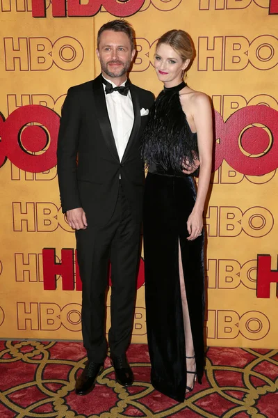 Los Angeles Sep Chris Hardwick Lydia Hearst Στο Hbo Party — Φωτογραφία Αρχείου