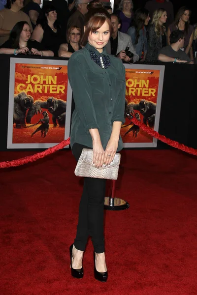 Los Angeles Février Debby Ryan Première John Carter Regal Live — Photo