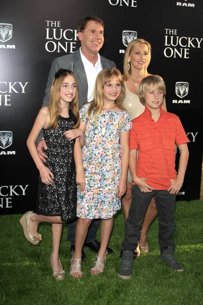 Los Ángeles Abr Nicholas Sparks Estreno Lucky One Grauman Chinese — Foto de Stock