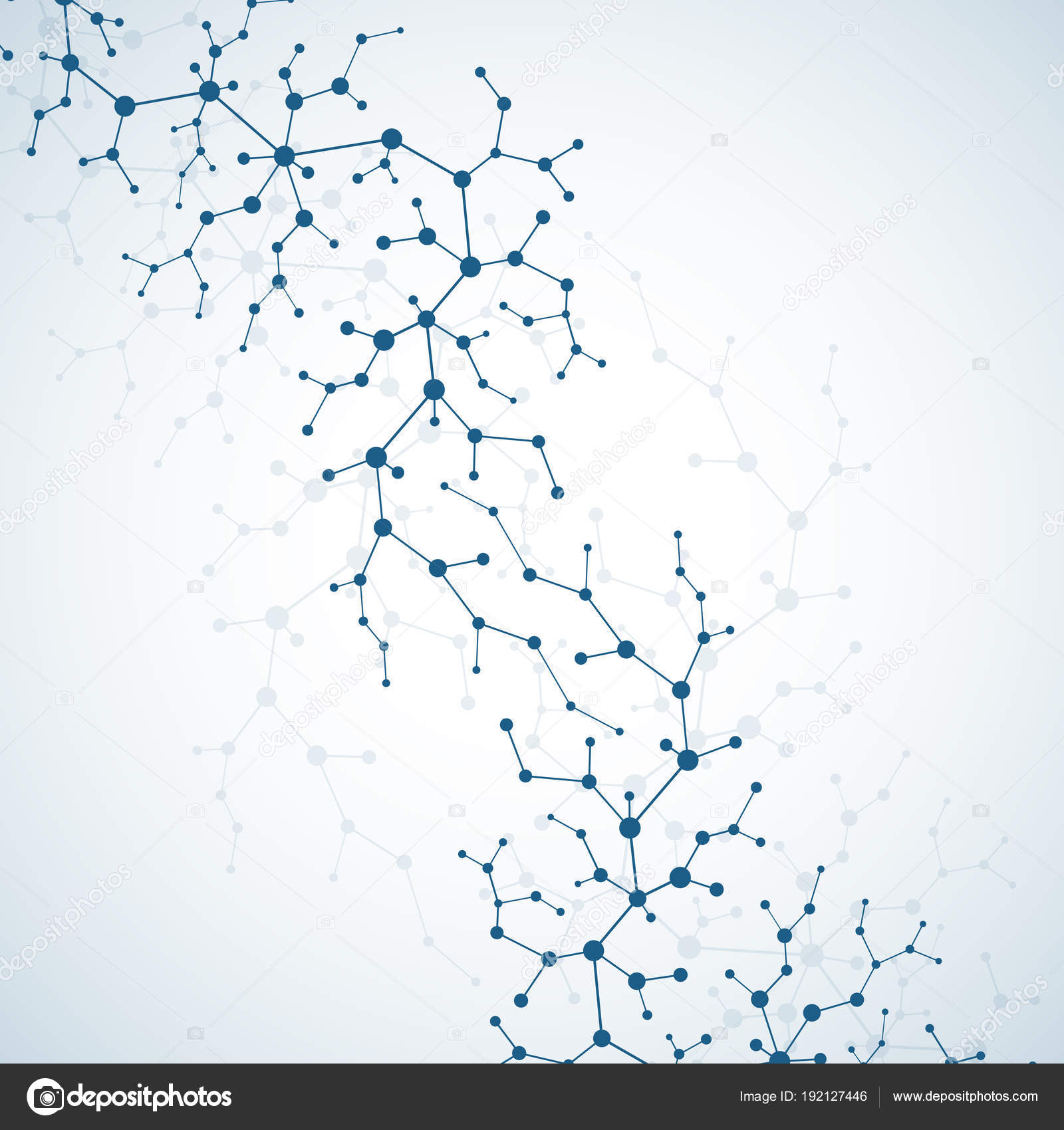 神经元和神经系统的分子概念。科学医学研究。分子结构与微粒。旗帜或传单的科技背景。Eps 10 矢量插画. 图库矢量图©techdesign07  192127446