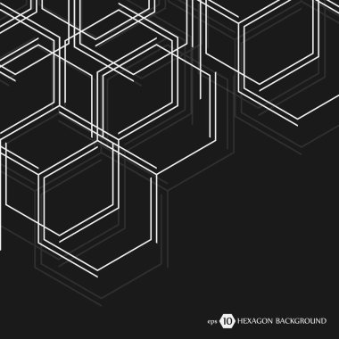 Altıgen geometrik arka plan. Tasarım ve metin için iş sunma. En az kavramı. EPS 10 hisse senedi vektör çizim.