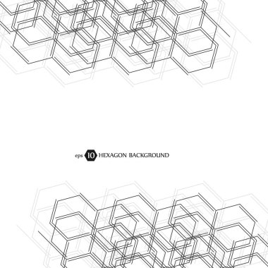 Altıgen geometrik arka plan. Tasarım ve metin için iş sunma. En az kavramı. EPS 10 hisse senedi vektör çizim.