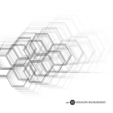 Altıgen geometrik arka plan. Tasarım ve metin için iş sunma. En az kavramı. EPS 10 hisse senedi vektör çizim.