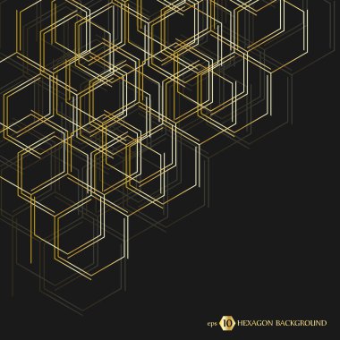 Altıgen geometrik arka plan. Tasarım ve metin için iş sunma. En az kavramı. EPS 10 hisse senedi vektör çizim.