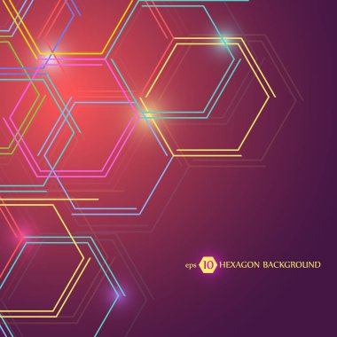 Altıgen geometrik arka plan. Tasarım ve metin için iş sunma. En az kavramı. EPS 10 hisse senedi vektör çizim.