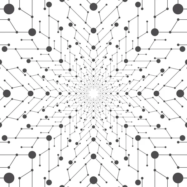 Moderne stilvolle Technologie Muster. geometrische Wissenschaft und Technologie Motion Design. wissenschaftliche Vektorillustration. — Stockvektor