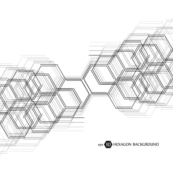 Hatszögű geometriai háttérrel. Teendő bemutatás a design és a szöveg. Minimális grafikai koncepció. EPS 10 vektor stock illusztráció. — Stock Vector