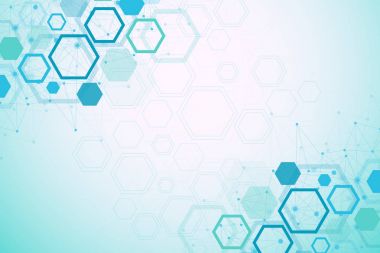 Moleküler kavramı nöronlar ve sinir sistemi. Bilimsel tıbbi araştırma. Molekül yapısı ile parçacıklar. Bilim ve teknoloji arka plan molekül banner veya el ilanı için. Vektör çizim.