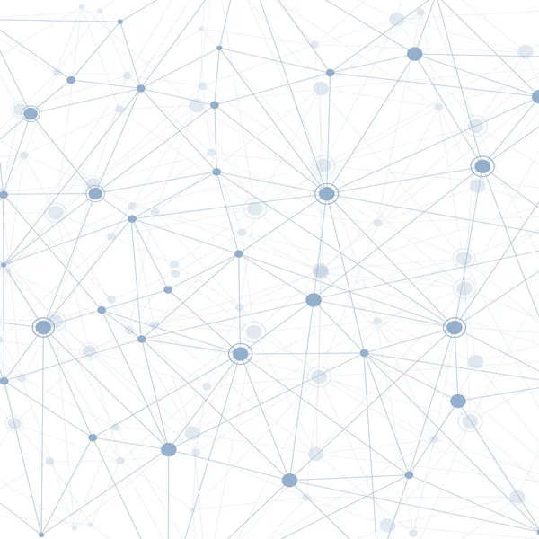 Globala nätverksanslutningar med pekar och fodrar. Wireframe bakgrund. Abstrakta anslutning struktur. Polygonal utrymme bakgrund. Vektorillustration — Stock vektor