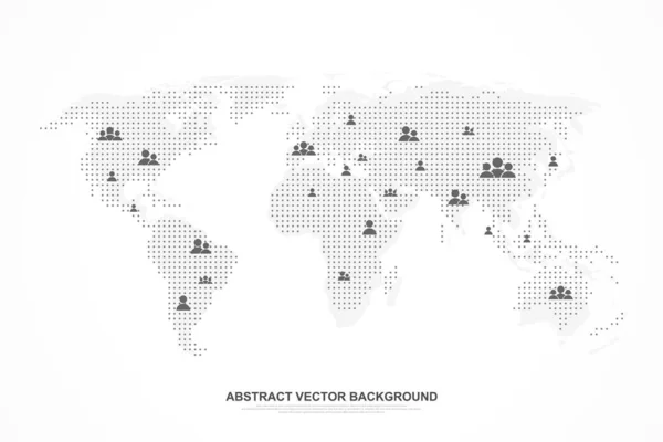 Global network connection concept. Social media abstract background internet communication. Big data network connection. SNS. Business presentation for your design and text. Vector illustration.