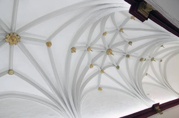 Ribbed vault in a ceiling — Stock Photo, Image