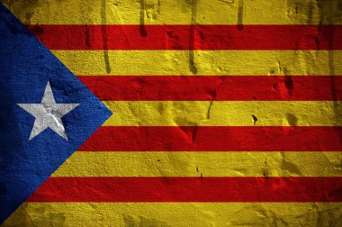 Doku ile overlaid Catalonia bayrağı