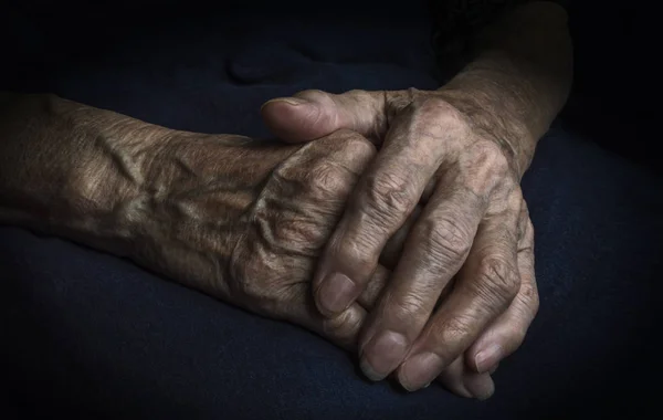 Old woman's hand Stock Image