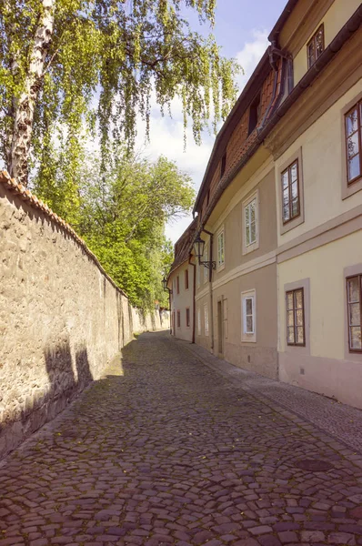 Antiguas calles de la ciudad de Praga — Foto de Stock