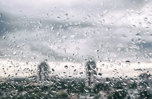 Rain on glass — Stock Photo, Image