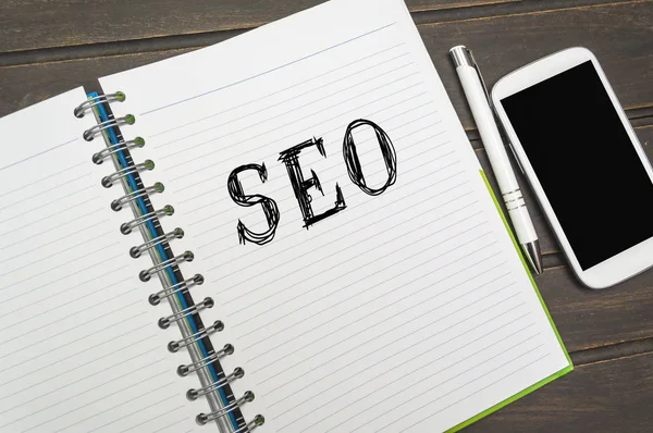 SEO (arama motoru optimizasyonu) akıllı bir fon ile bir defter