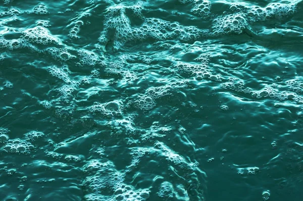 Les effets des vagues d'eau bleue . — Photo